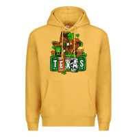 Mustard St. Patrick's Texas map Premium Hoodie - OliviaCreatesArt