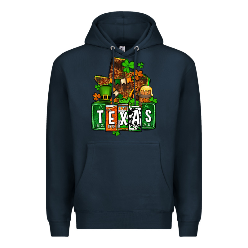 St. Patrick's Texas Map Premium Hoodie by OliviaCreatesArt | Teevron
