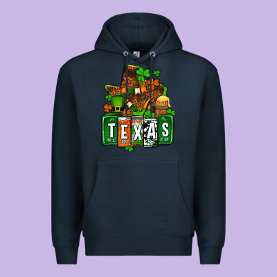St. Patrick's Texas Map Premium Hoodie Designed By Oliviacreatesart