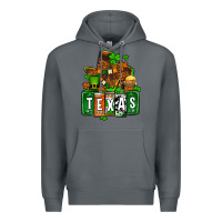 Rock St. Patrick's Texas map Premium Hoodie - OliviaCreatesArt
