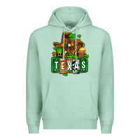 Seafoam St. Patrick's Texas map Premium Hoodie - OliviaCreatesArt