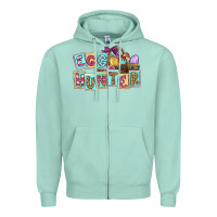 Seafoam Egg hunter Easter Day Zipper Hoodie - CowGirlArtShop