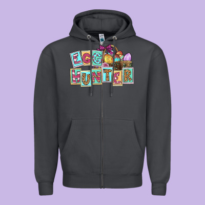 Egg Hunter Easter Day Zipper Hoodie Designed By Cowgirlartshop