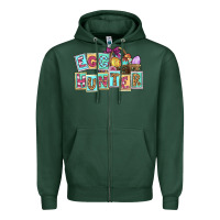 Sports Green Egg hunter Easter Day Zipper Hoodie - CowGirlArtShop