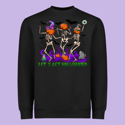 Let's Get Halloweird Heavyweight Sweatshirt Designed By Nancycooperartshop