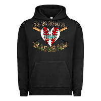 Pigment Black all you need is love baseball Urban Hoodie - CowhideDigitalArt