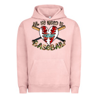 Pigment Salmon all you need is love baseball Urban Hoodie - CowhideDigitalArt