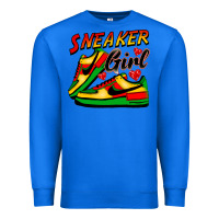 True Royal sneaker girl Premium Sweatshirt - FaDigitalArtStudio