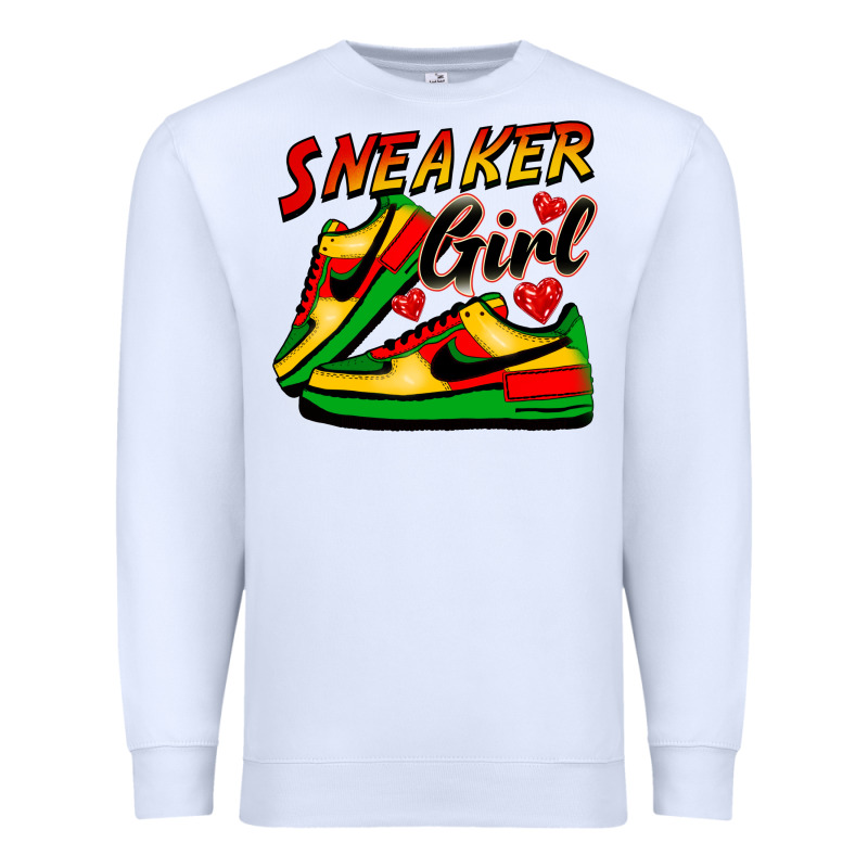 Sneaker Girl Premium Sweatshirt by FaDigitalArtStudio | Teevron