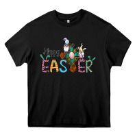 Black cross rabbit gnomes happy easter Heavy Core Tee - Jasminsmagicworld