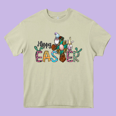 Cross Rabbit Gnomes Happy Easter Heavy Core Tee Designed By Jasminsmagicworld
