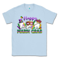 Dusty Blue mardi gras celebration with teeth Classic Tee - LillyAllenDesigns
