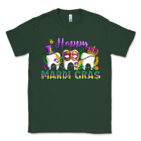 Sports Green mardi gras celebration with teeth Classic Tee - LillyAllenDesigns