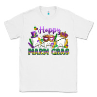 White mardi gras celebration with teeth Classic Tee - LillyAllenDesigns