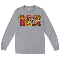 Heather Grey softball mama Long Sleeve Tee - Jasminsmagicworld