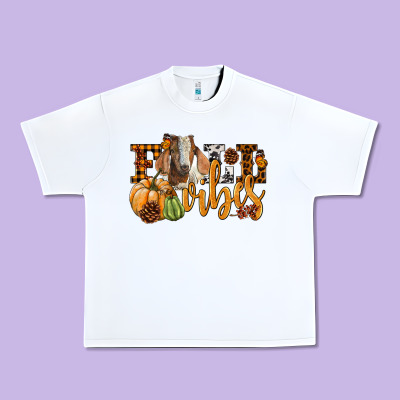 Fall Vibes Boer Goat Urban Heavy Tee Designed By Lillyallendesigns