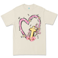Bone heart cross Premium Tee - MaliasSmallBusiness
