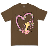 Cacao heart cross Premium Tee - MaliasSmallBusiness