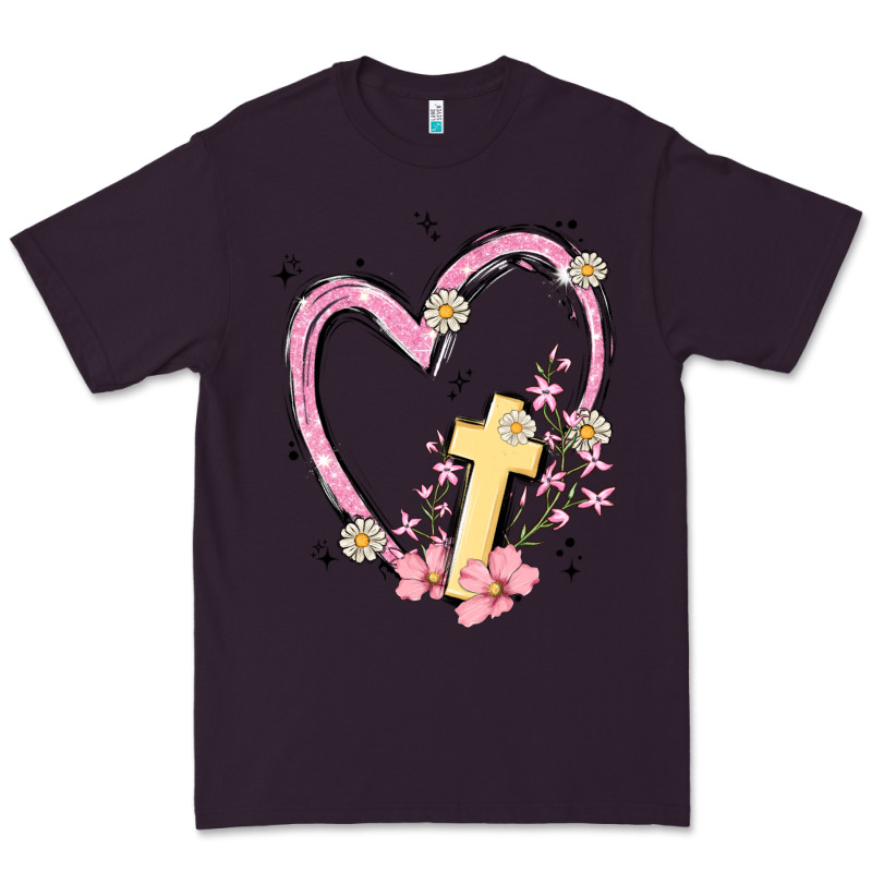 Heart Cross Premium Tee by MaliasSmallBusiness | Teevron