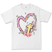 White heart cross Premium Tee - MaliasSmallBusiness