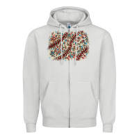 Dove Grey Baseball leopard glitter background Zipper Hoodie - HowdyJamesFarm