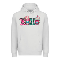 Dove Grey xoxo coffee cups Premium Hoodie - OliviaCreatesArt