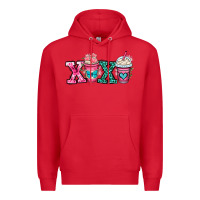 Red xoxo coffee cups Premium Hoodie - OliviaCreatesArt