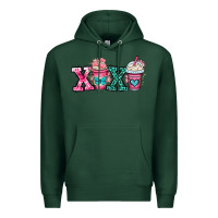 Sports Green xoxo coffee cups Premium Hoodie - OliviaCreatesArt