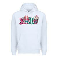White xoxo coffee cups Premium Hoodie - OliviaCreatesArt
