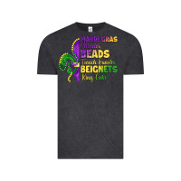 Vintage Black mardi gras parades beads french quarter beignets k Vintage Tee - LillyAllenDesigns