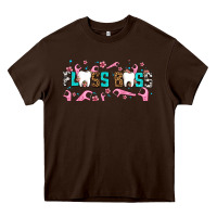 Chocolate Brown floss boss Heavy Core Tee - AdoDesignShop
