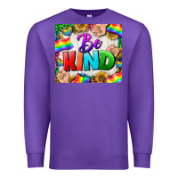 Purple Western Be Kind LGBTQ Tumbler Premium Sweatshirt - BundleAndBundleShop