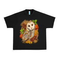 Black Fall Owl Urban Heavy Tee - LillyAllenDesigns