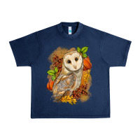 Navy Fall Owl Urban Heavy Tee - LillyAllenDesigns