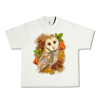 Pistachio Fall Owl Urban Heavy Tee - LillyAllenDesigns