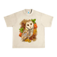 Sandshell Fall Owl Urban Heavy Tee - LillyAllenDesigns