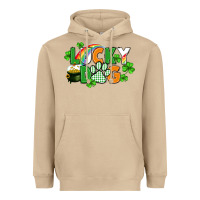 Mushroom lucky dog St. Patricks Day Heavyweight Hoodie - FaDigitalArtStudio