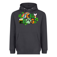 Smoke lucky dog St. Patricks Day Heavyweight Hoodie - FaDigitalArtStudio