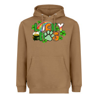 Toasted Coconut lucky dog St. Patricks Day Heavyweight Hoodie - FaDigitalArtStudio