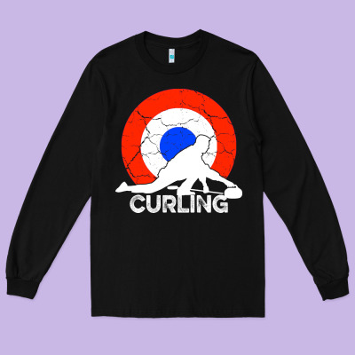 Curling Long Sleeve Tee Designed By Bettercallsaul