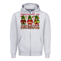 Heather Grey Hanging with my gnomigos Mexico Zipper Hoodie - HowdyJamesFarm