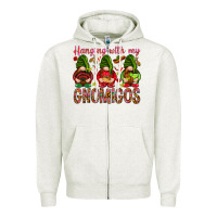 Oatmeal Heather Hanging with my gnomigos Mexico Zipper Hoodie - HowdyJamesFarm