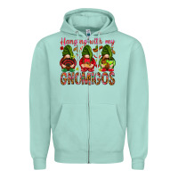 Seafoam Hanging with my gnomigos Mexico Zipper Hoodie - HowdyJamesFarm