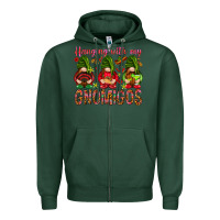 Sports Green Hanging with my gnomigos Mexico Zipper Hoodie - HowdyJamesFarm