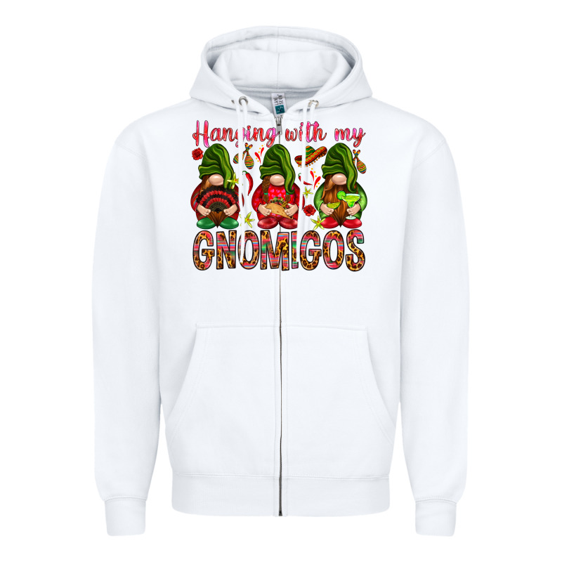 Hanging With My Gnomigos Mexico Zipper Hoodie by HowdyJamesFarm | Teevron
