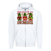 White Hanging with my gnomigos Mexico Zipper Hoodie - HowdyJamesFarm