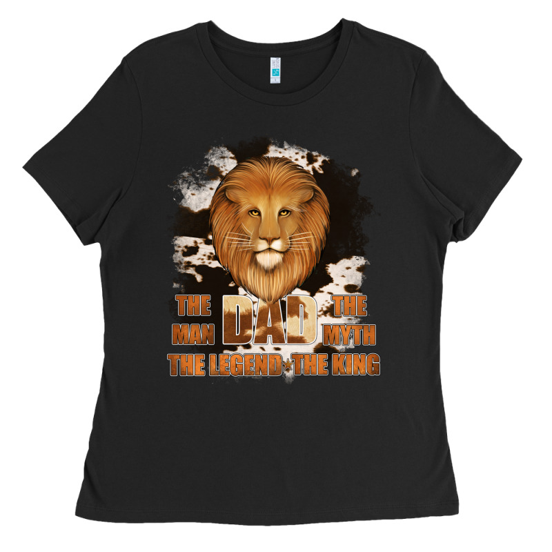 Dad The Man Cowhide Background Ladies Tee by Jasminsmagicworld | Teevron