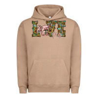 Pigment Burro love pig Urban Hoodie - SublimationCraftShop