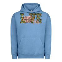 Pigment Pebble Blue love pig Urban Hoodie - SublimationCraftShop