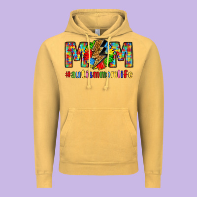 Empowering Autism Mom Life Vintage Hoodie Designed By Lillyallendesigns